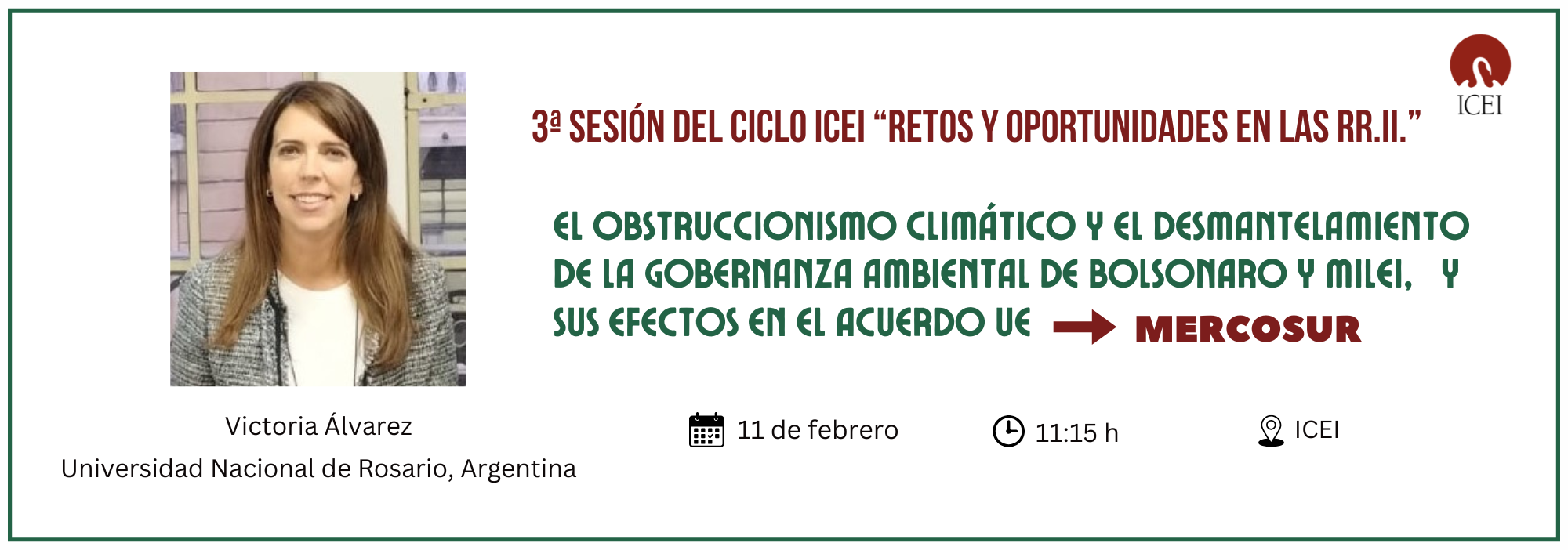 3 sesión ciclo ICEI: "retos y oportunidades de las RR.II."